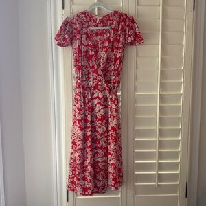 Rebecca Taylor red floral sundress
